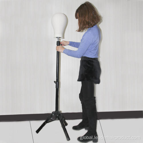 Mannequin Head Tripod Black Metal Mannequin Head Portable Wig Stand Tripod Factory